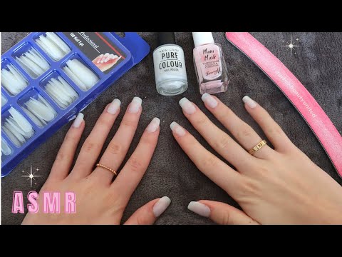 ASMR Doing My Nails Up Close | Tapping & Scratching