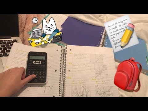 ASMR The Sounds Of Studying (aka procrastinating actually studying)