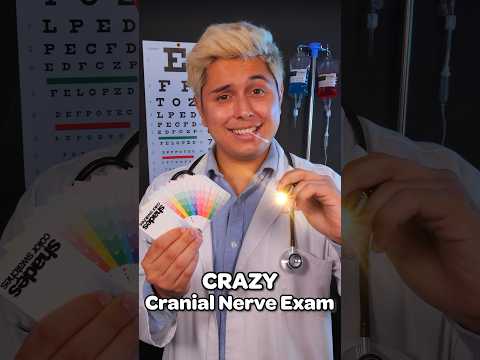 Crazy Cranial Nerve Exam 💊 | #asmr #shorts