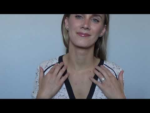 ASMR full face neck and collarbone touching