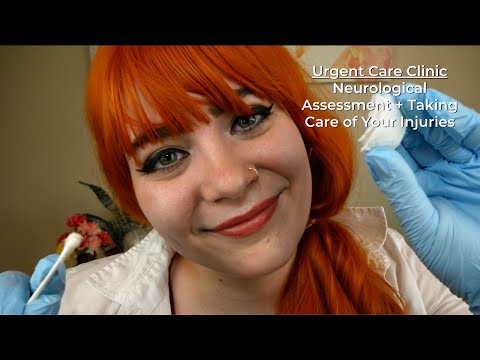 ASMR 🩺 Urgent Care Clinic - Taking Care of Your Injury & Neuro Assessment | Soft Spoken Medical RP