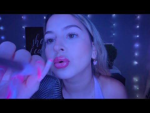 ASMR doing your makeup fast and aggressive but *no talking* INAUDIBLE WHISPERS only🙃🤫💖