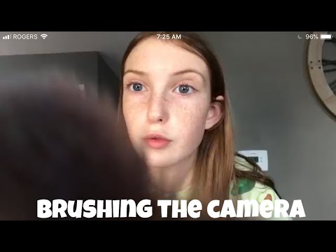 Slowly & fastley brushing the camera w/ mouth sounds[ASMR FAIL]
