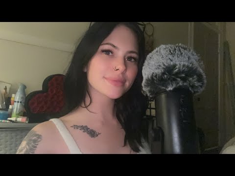 ASMR Assorted Triggers(Whispering, Hair Brushing, Slime, Mouth Sounds, Tapping ect)
