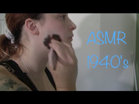 ASMR || Makeup 1940's Inspired - Soft Spoken