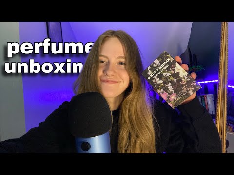 ASMR Perfume Unboxing (with gum chewing) 💤