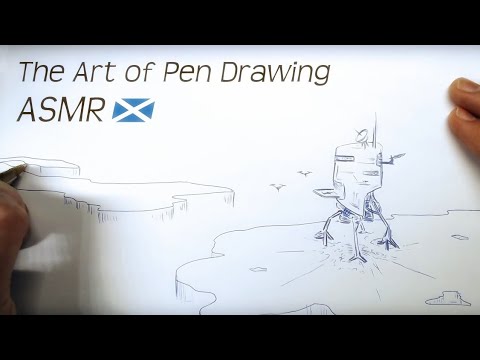 The Art of Pen Drawing -  Alien Planet 🏴󠁧󠁢󠁳󠁣󠁴󠁿