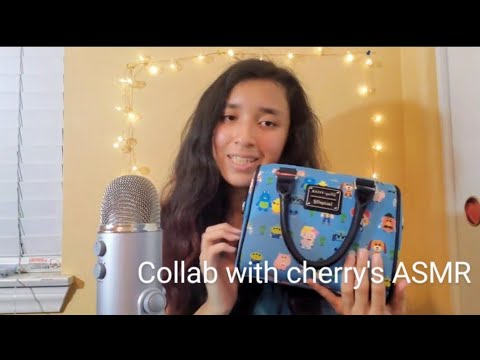 ASMR | Purse collection and inaudible whisper-Collab with sparkle bright ASMR
