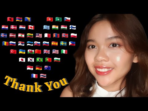 ASMR Saying ‘THANK YOU’ in 50 Languages 🌏 (Special 5K Subs)✨