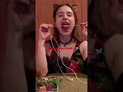 #ASMR Tingly tongue flower mouth sounds 🥰🌸🍒🧚🏻‍♀️