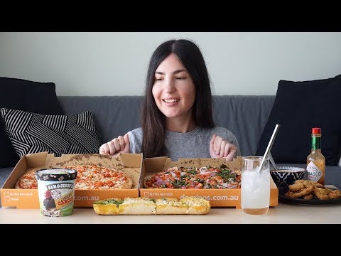 Domino's Pizza Mukbang Collab With Sonia Elsie (Not ASMR)