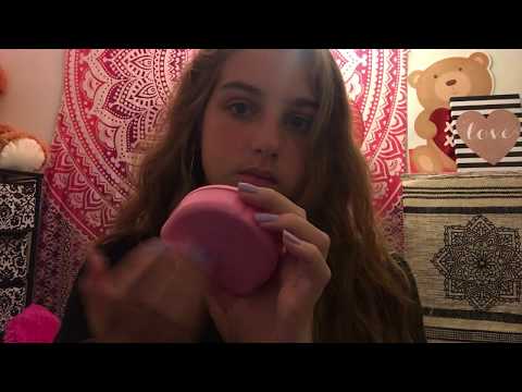ASMR - fast tapping and necklace tapping - whispering