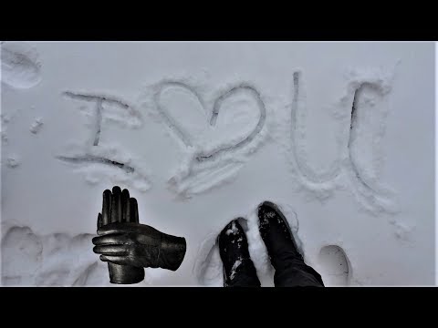 ASMR | Leather Gloves & Snow