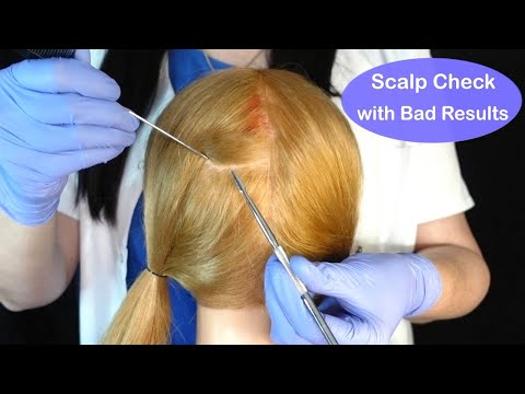 ASMR Medical Scalp Check with Bad Results (Whispered)