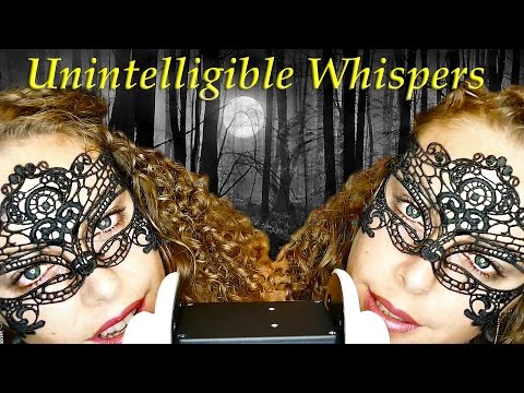 ASMR Ear to Ear Unintelligible Whisper, Binaural Mouth Sounds Inaudible Whispering