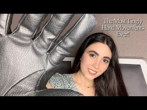 ASMR | The Most Tingly Hand Movements EVERRR! (With Leather Gloves) 🤍
