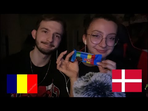 ASMR | Trying Romanian & Danish Snacks With Brother🍫