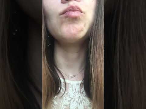 ASMR What sound does Dried Apricot make? satisfying mouth sounds #shorts