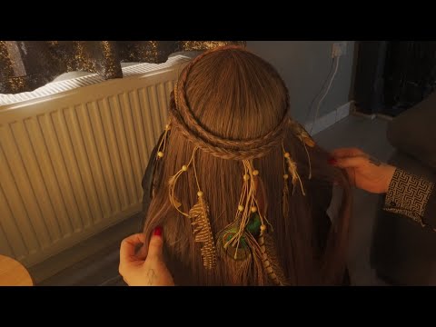 ASMR | Perfectionist | Friend Does Your Festival Hairstyle | No Talking | Unintentional
