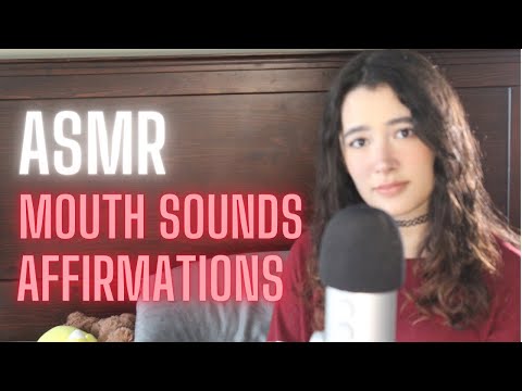 ASMR ❤ breathy mouth sounds and positive affirmations for you