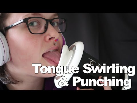 ASMR Binaural Tongue Swirling & Tongue Punching