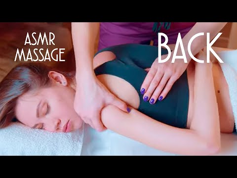 ASMR | MASSAGE | asmr back massage (manual therapy, cracking)
