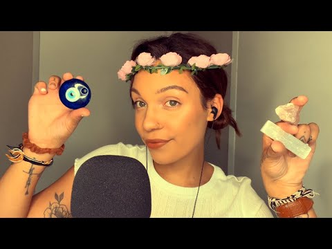 ASMR- Hippie Does Energy Healing On You With Crystals and Evil Eye