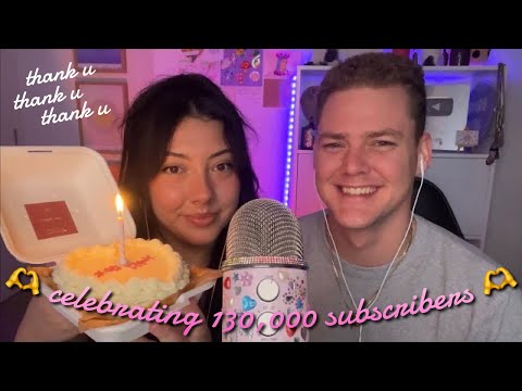ASMR let’s celebrate 130K subscribers with a cake 😭💗