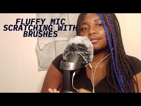 ASMR | Fluffy Mic Brushing & Scratching
