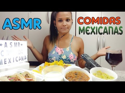 ASMR SATISFATÓRIO COMIDA MEXICANA ( SONS DE MASTIGAÇAO ) EATING SOUNDS