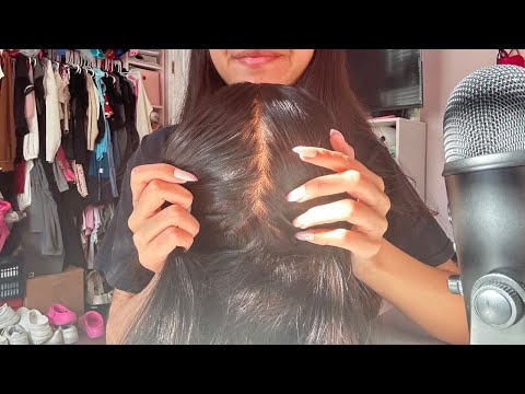 ASMR SCRATCHING YOUR ITCHY SCALP (NO TALKING) Crispy Scratchy Sounds 🤤💆🏽‍♀️