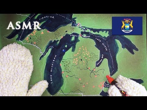 ASMR 1hr Drawing Map of Michigan | History