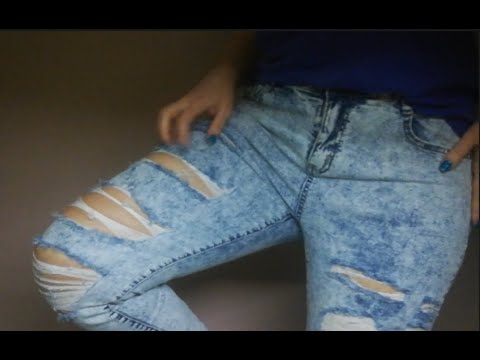👖👖 ASMR jeans scratching ~ relaxing fabric sounds