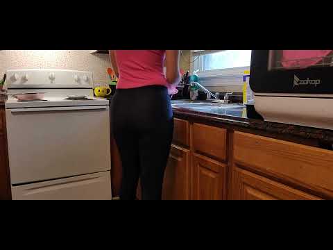 WASHING DISHES (ASMR) CLEANING IN LAUNDRY ROOM| COOKING |