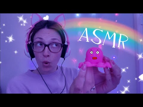 asmr with 8 surprises (slime, popits, tubes, toys)