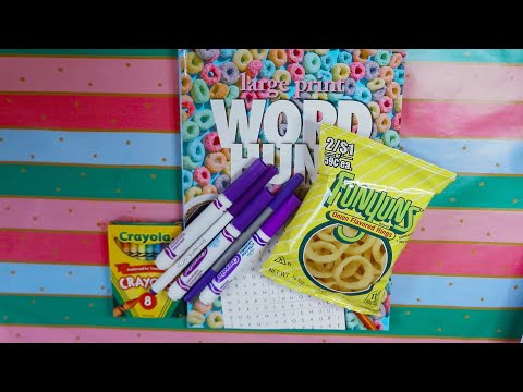 CRUNCHY FUNYUNS WORD SEARCH MAPLE SYRUP WORDS ASMR EATING SOUNDS