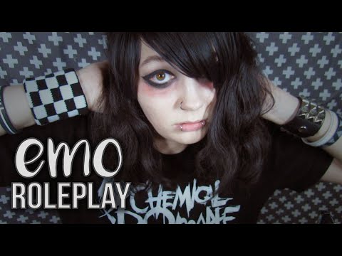 ASMR 💀 EMO GIRL PATCHES YOU UP ROLEPLAY 🖤 (Whisper Singing + Personal Attention)