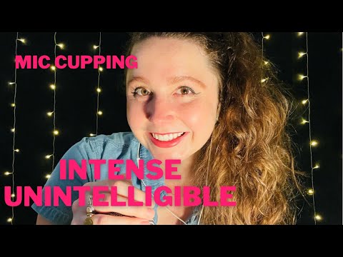 Intense Unintelligible with Breathy Whispers and Mic Cupping ASMR