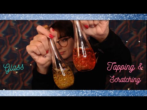 ASMR No Talking! Unique glass triggers- tapping & scratching for 1 hour with Yeti X