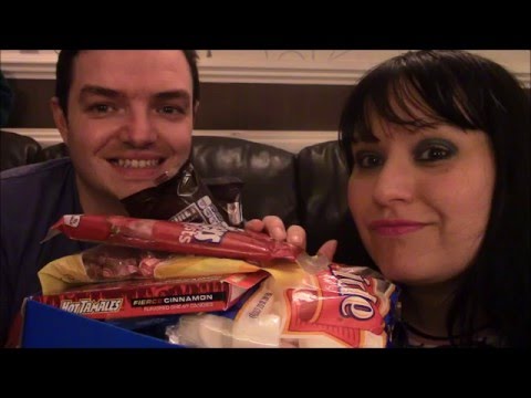 Kinda Asmr - Unboxing and Eating USA Candy/Choc/Sweets - Gifts from Klynn Asmr / random fun rambles