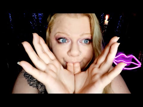 ASMR Mouth sounds using my hands (No talking)