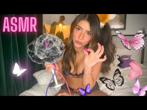 ASMR FLUFFY EAR CLEANSING  🦋 + FINDING OBJECTS | RELAXATION ❤️ | BRUSHING, tapping, whispering |