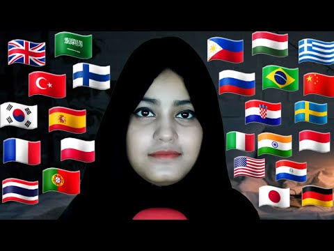 ASMR "Student" In Different Languages With Inaudible Whispering