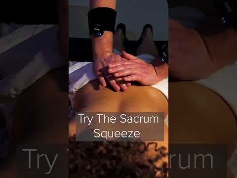 Sacrum Squeeze!!! Perfect to Ease Back PAIN!  #asmr #massage