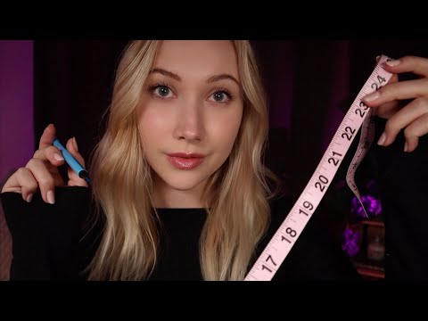 ASMR Measuring, Tracing, Drawing, on Your Face (semi fast & chaotic) ✨
