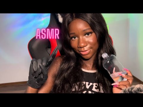 ASMR | Face Massage & Oil & Latex Gloves  (Personal Attention)