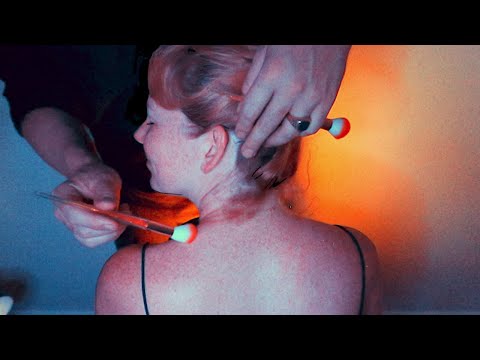 ASMR | Relaxing Hair Play | Nape Focus