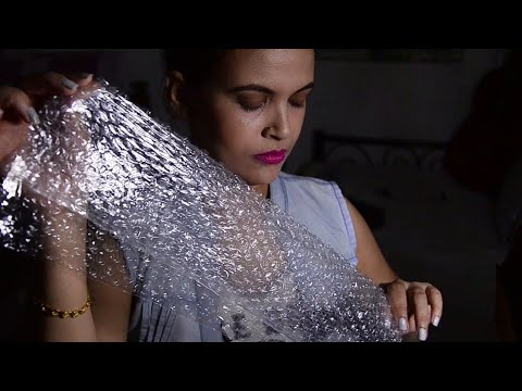 Plastic ASMR ~ Bubble Wrap Popping | Plastic crinkles | 1 to 100 counting bubble pops