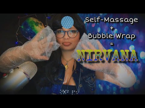 ASMR Self-Massage | ⚪️ Bubble Wrap ⚪️