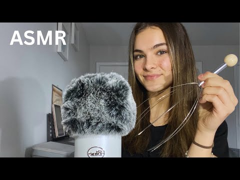 ASMR massage with fluffy mic